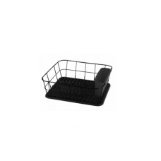 Vilde 0763C - Metalni ocedjivac sa sudove - Crni 37 x 33 x 13,5cm