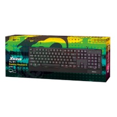 X WAVE Tastatura gejmerska sa RGB pozadinskim osvetljenjem crna,USA slova