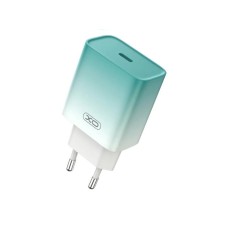 XO XO kućni punjač od 30W 1x USB-C BLUE-WHITE + cable USB-C - Lightning